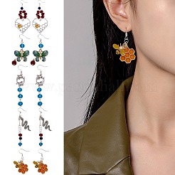 Fabricación de aretes colgantes con forma de animal diy&nbsp;DIY-SZ0007-05