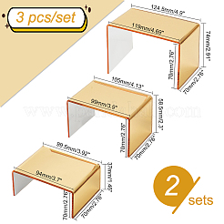 3 Größe 3-stöckiges Acryl-Schmuckregal im Spiegelstil&nbsp;ODIS-WH0025-116