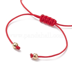 Pulseras de cuentas trenzadas de vidrio navideño&nbsp;BJEW-JB10892-03