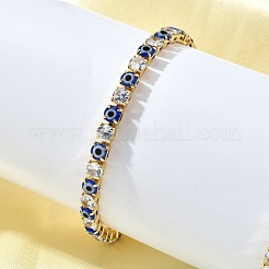 Glieder- und Bettelarmbänder aus Messing mit Emaille&nbsp;BJEW-Z094-02G-03B
