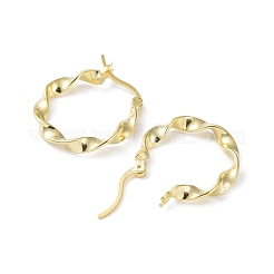 Orecchini con cerchio in argento sterling&nbsp;EJEW-K258-21G