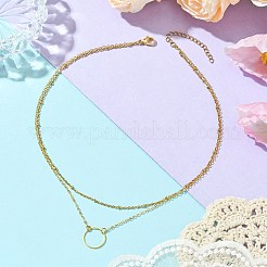Messing-Mehrfachkette für Damen&nbsp;NJEW-JN04912