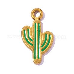Pendentifs en acier inoxydable 304 émaillés&nbsp;STAS-OY018-28G-1