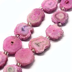 Natürliche Druzy Quarzkristall-Perlenstränge&nbsp;G-F582-A