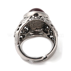 Ovaler Fingerring aus Harz&nbsp;RJEW-B107-12AS-02