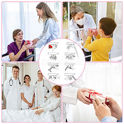8 Stück 8 Stil Krankenschwesternkappe & Infusionsflasche & Caduceus Legierung Charms Sicherheitsnadel Brosche&nbsp;JEWB-FH0001-24