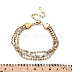 Mehrreihige Armbänder aus 304 Edelstahl&nbsp;BJEW-C103-06G
