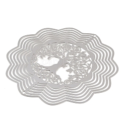 201 Edelstahl 3D drehbarer Hängewindspinner&nbsp;STAS-B122-01P-08