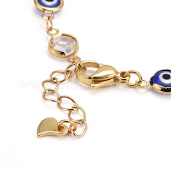 Conjuntos de joyas de collar y pulsera de cadena de eslabones de latón&nbsp;SJEW-JS01190