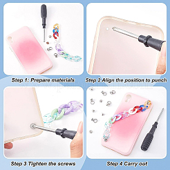 DIY-Kits zur Herstellung von Panzerkettenarmbändern&nbsp;DIY-BC0005-75