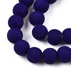 Chapelets de perles en verre opaques&nbsp;GLAA-T032-P6mm-MD03