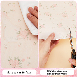 Rivestimenti per ripiani in pvc con motivo rosa&nbsp;AJEW-WH0083-14A
