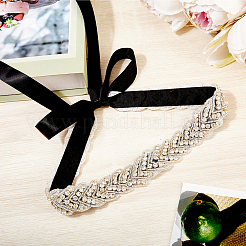 Ceinture à chaîne en alliage de strass&nbsp;AJEW-WH20072-39A