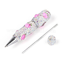 Penna a sfera con strass in resina e argilla polimerica&nbsp;AJEW-T013-04H
