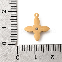 Ciondoli in acciaio inossidabile 304 con micro pavé di zirconi cubici&nbsp;STAS-P431-40B-G