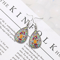 Pendientes colgantes de aleación estilo bohemia&nbsp;EJEW-F238-02