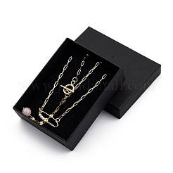Collane con ciondolo spilla da balia in ottone&nbsp;NJEW-JN03026