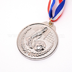 Fußballmedaillen aus Zinklegierung&nbsp;LS-NJEW-WH0017-01P