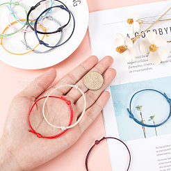 Création de bracelets en corde de polyester ciré coréen&nbsp;AJEW-PH0017-72