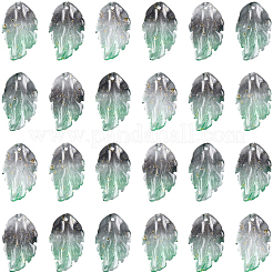 70 pièce de perles de verre peintes à la cuisson&nbsp;GLAA-PA0001-11A