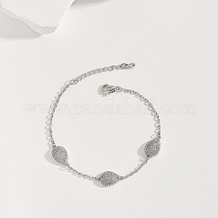 Bracelets à maillons en forme de larme en laiton&nbsp;ZC8988-2
