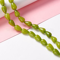 Natürliche weiße Jade perlen Stränge&nbsp;G-O029-07A