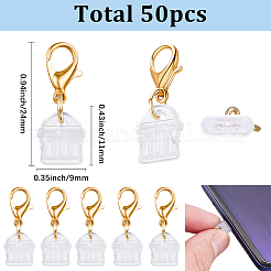 50 Stück mobile staubdichte Kunststoffstecker&nbsp;HJEW-SC0003-20A