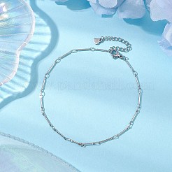 Fußkettchen mit Gliederkette aus Messing für Damen&nbsp;AJEW-AN00625