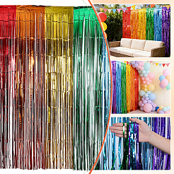 3 pz di festoni con nappe metalliche iridescenti per feste di animali domestici&nbsp;DIY-WR0005-71B