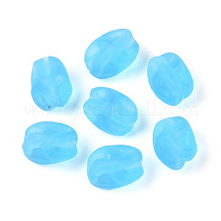 Hebras de cuentas de cristal de murano hechas a mano heladas&nbsp;LAMP-T023-28I