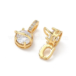Colgante micropavé cubic zirconia de latón&nbsp;KK-Z139-04G-03