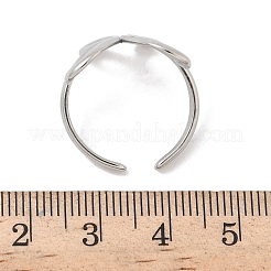 Bagues de manchette ouvertes en acier inoxydable 304 pour femmes&nbsp;RJEW-A079-02B-P
