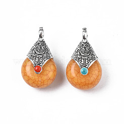 Pendenti in resina stile tibetano&nbsp;RESI-T022-16D