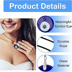DIY-Kits zur Herstellung von Halsketten mit Anhängern mit bösen Augen&nbsp;DIY-NB0004-78