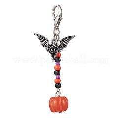 Decorazioni di Halloween con pendenti in perline di vetro fatte a mano&nbsp;HJEW-MZ00296-03