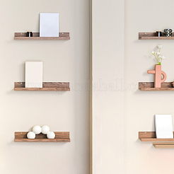 Étagère murale rectangulaire en bois massif&nbsp;AJEW-WH0472-11B
