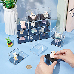 12 vitrina rectangular de acrílico transparente para minifiguras&nbsp;ODIS-FG0001-79