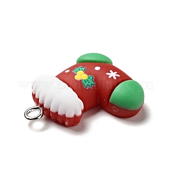 Pendentifs de noël en résine opaque&nbsp;RESI-G043-A10