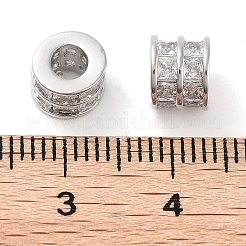 Messing Micro Pave klare Zirkonia Perlen&nbsp;KK-U028-20P