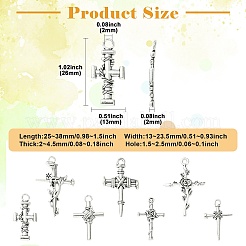 70pcs 7 estilos colgantes de aleación de estilo tibetano&nbsp;FIND-CJ0005-07