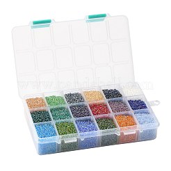Fgb 450g 18 Farben 12/0 Güteklasse A runde Glasperlen&nbsp;SEED-JP0012-01-2mm