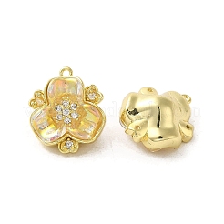 Pendentifs en laiton zircon cubique transparent&nbsp;FIND-C045-01G