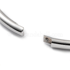 Bracelet à charnière en acier inoxydable 201 anti-ternissement&nbsp;STAS-Z057-01A