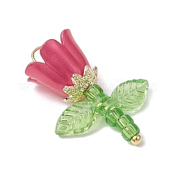 Perle acriliche e perle di imitazione in plastica e pendenti di perline di semi giapponesi&nbsp;PALLOY-JF03826-02