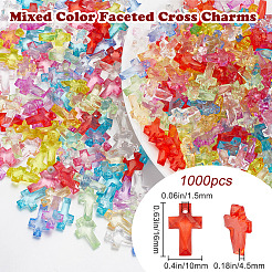 1000pcs pendentifs acryliques transparents&nbsp;MACR-SP0001-11