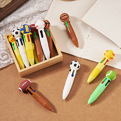 14 penna a sfera sportiva in plastica 4 in 1&nbsp;AJEW-TA0005-83