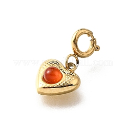 Decorazioni pendenti in acciaio inox 304 a forma di cuore&nbsp;STAS-H202-29G