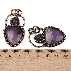 Pendenti d'ametista naturale&nbsp;G-Z101-06R-08