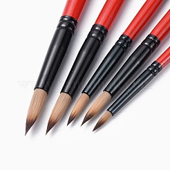 Ensembles de stylos pinceaux en bois&nbsp;AJEW-L074-01