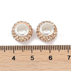 Perline di argilla con strass in lega&nbsp;ALRI-D300-03S-03